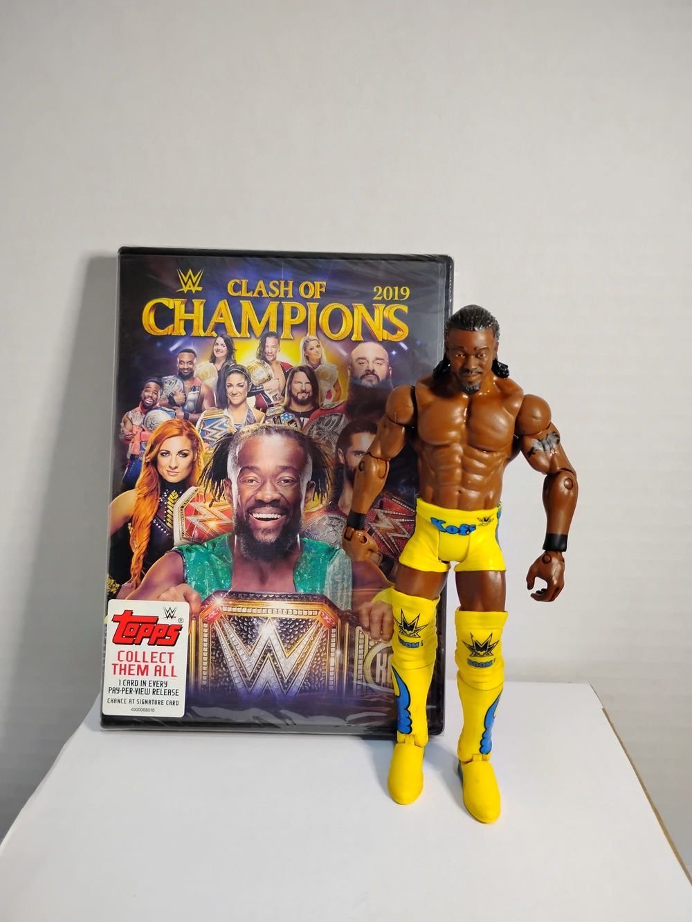 Wwe Kofi Action Figure & Clash Of Champions 2019 DvD Nib Combo Deal